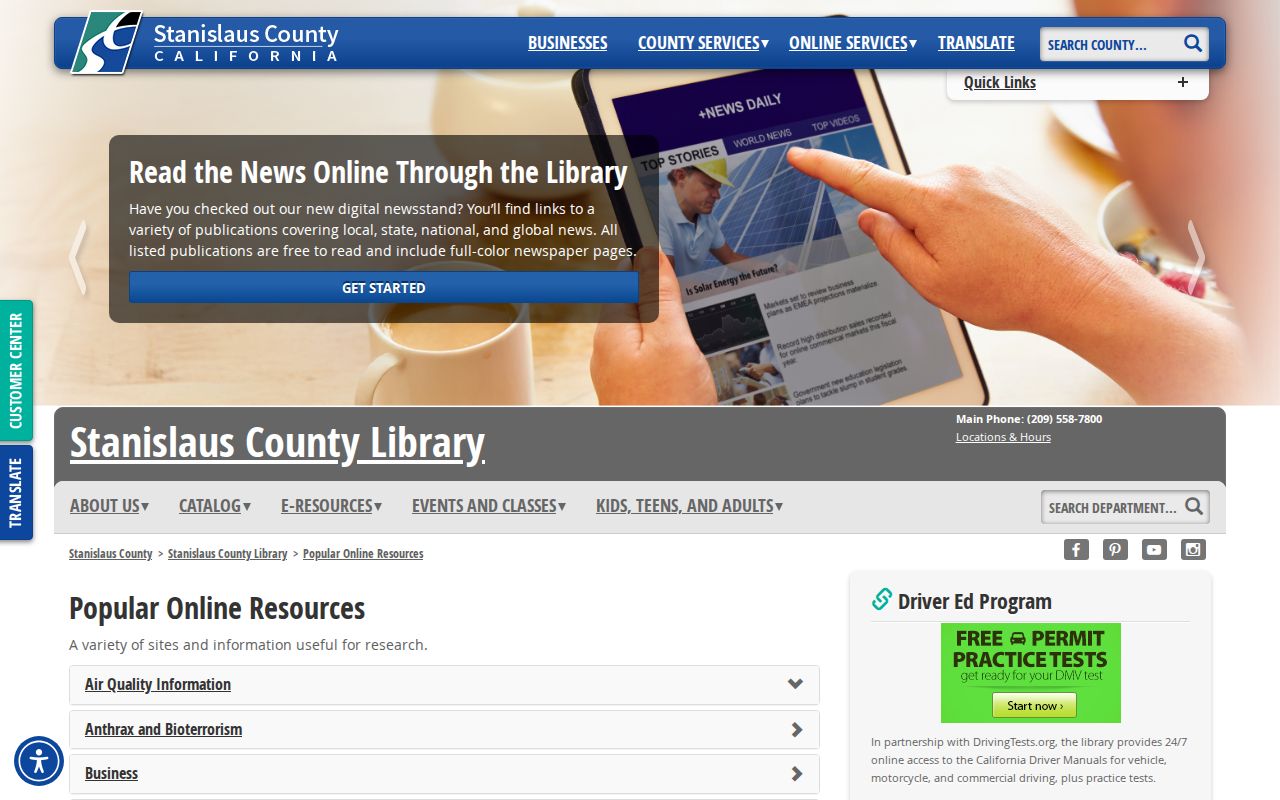 Turlock city directory library research resources