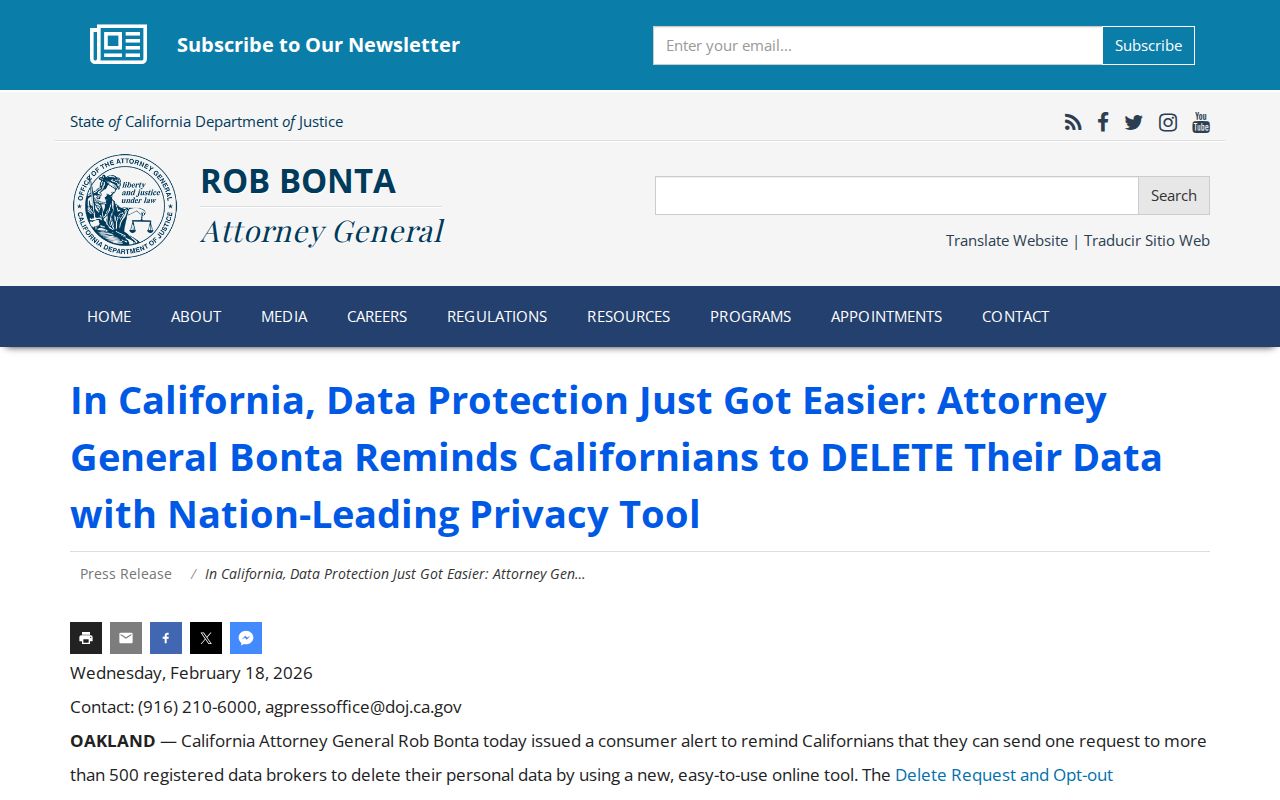 Turlock neighbors reference for California data protection update