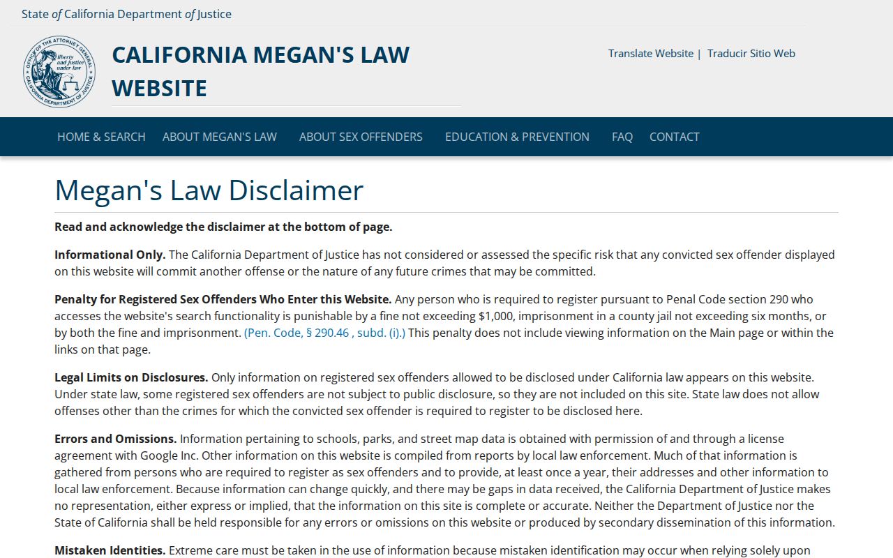 Turlock neighbors reference for California Megan's Law search