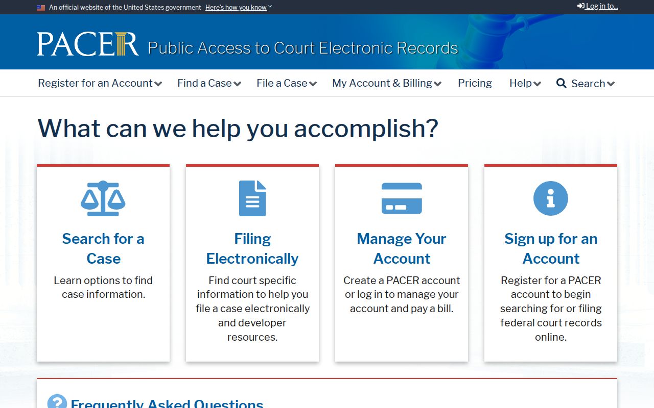 Turlock resident lookup reference for federal PACER case access